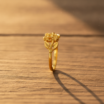Regal Floral Vine Elegance Statement Ring for Women