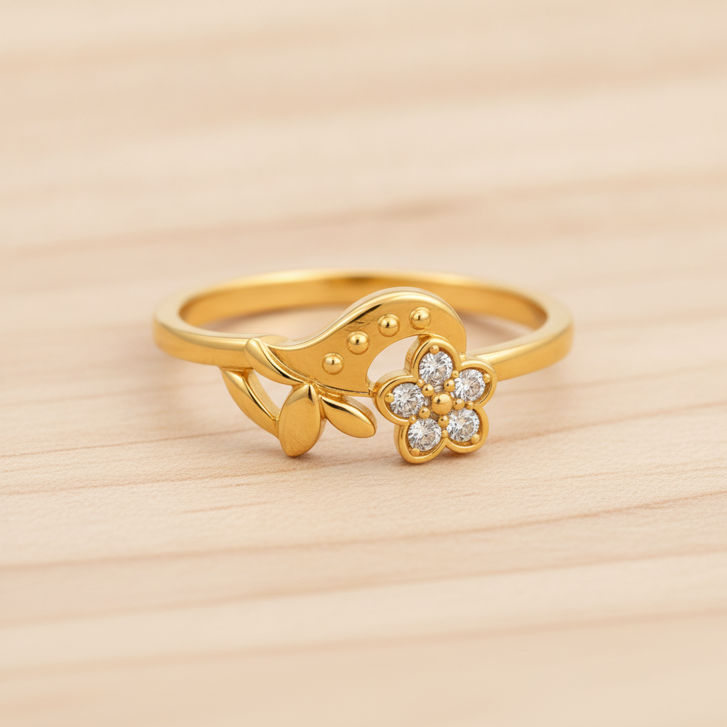 Royal Blossom Vine Grace Statement Ring