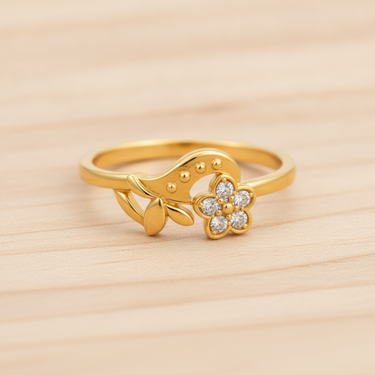Royal Blossom Vine Grace Statement Ring