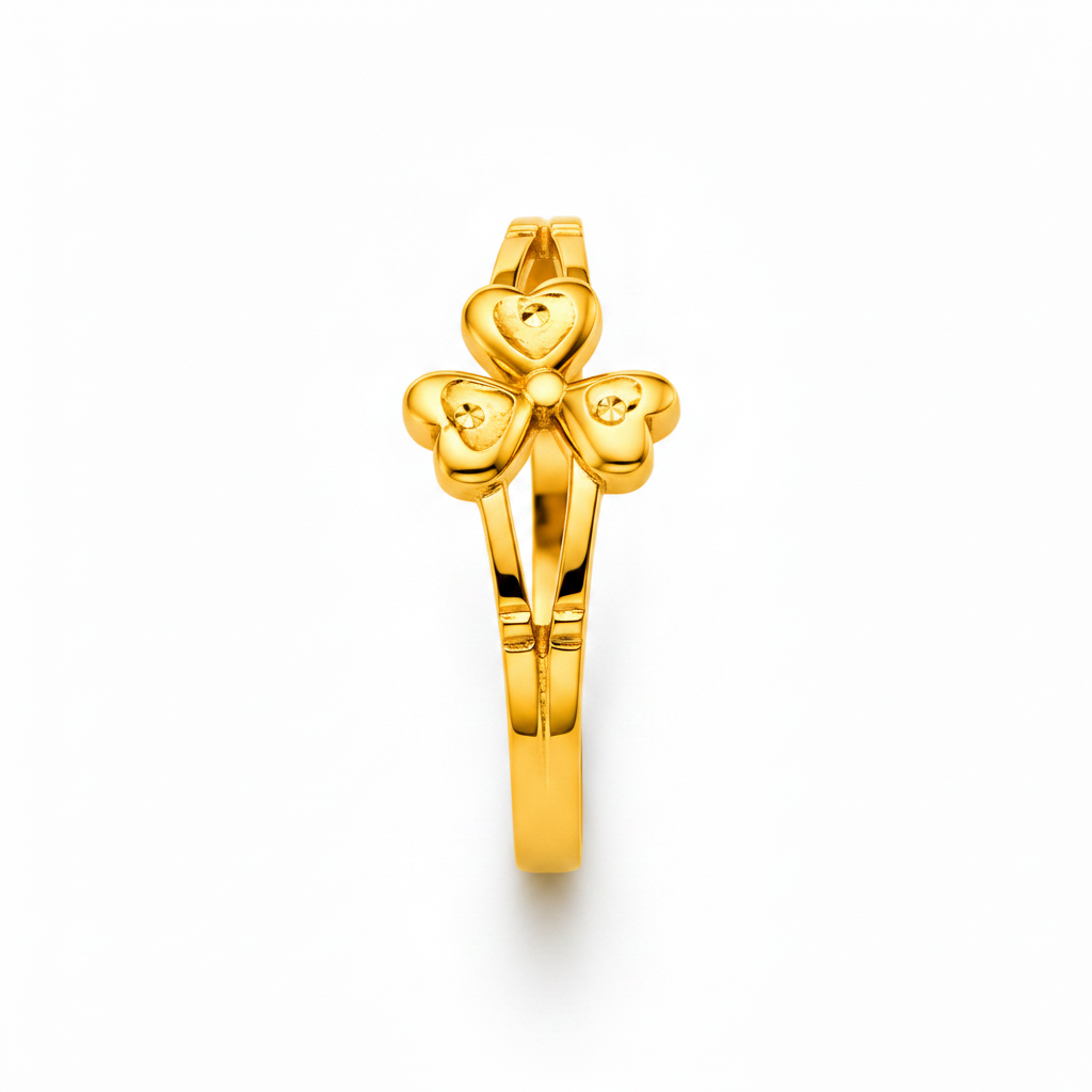 Triple Heart Blossom Designer Ring