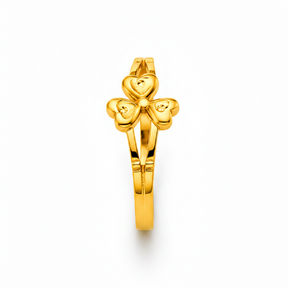 Triple Heart Blossom Designer Ring