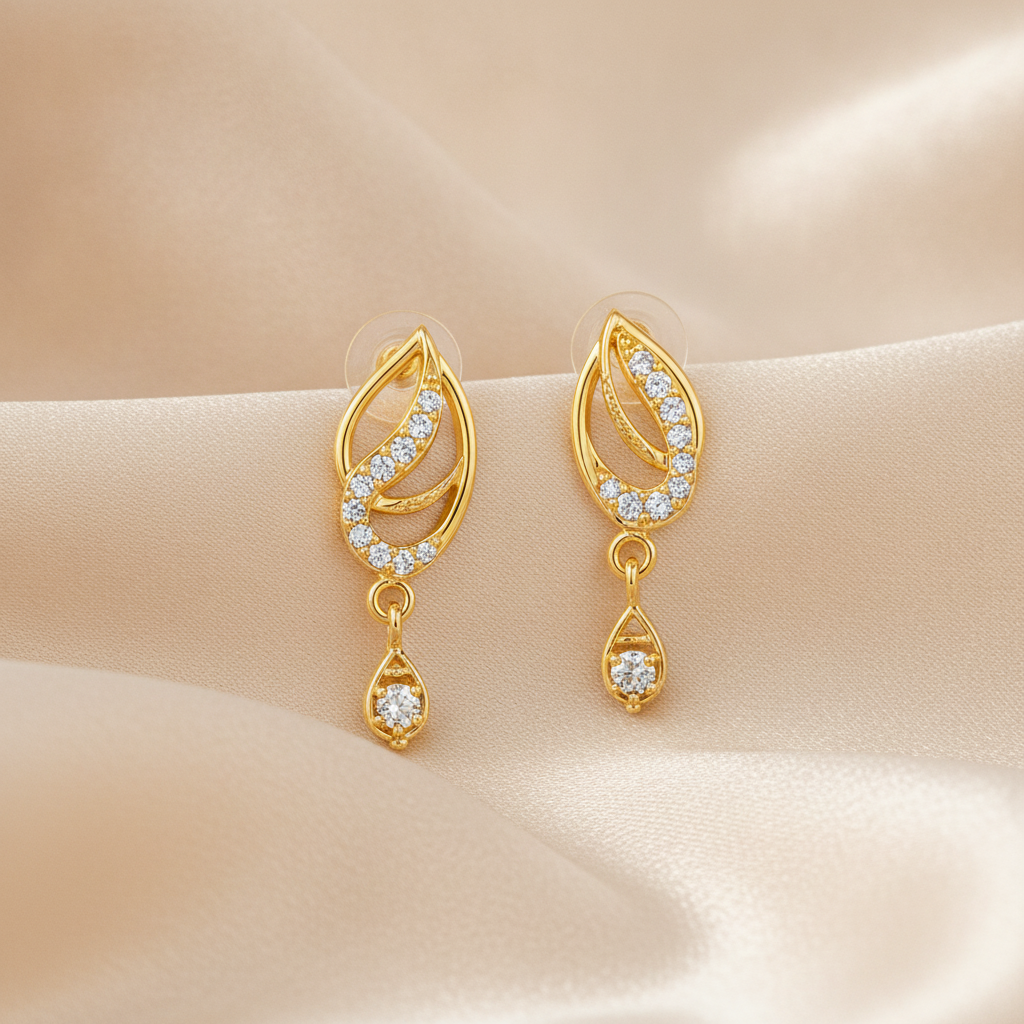 Radiant Marquise Silhouette Drop Earrings