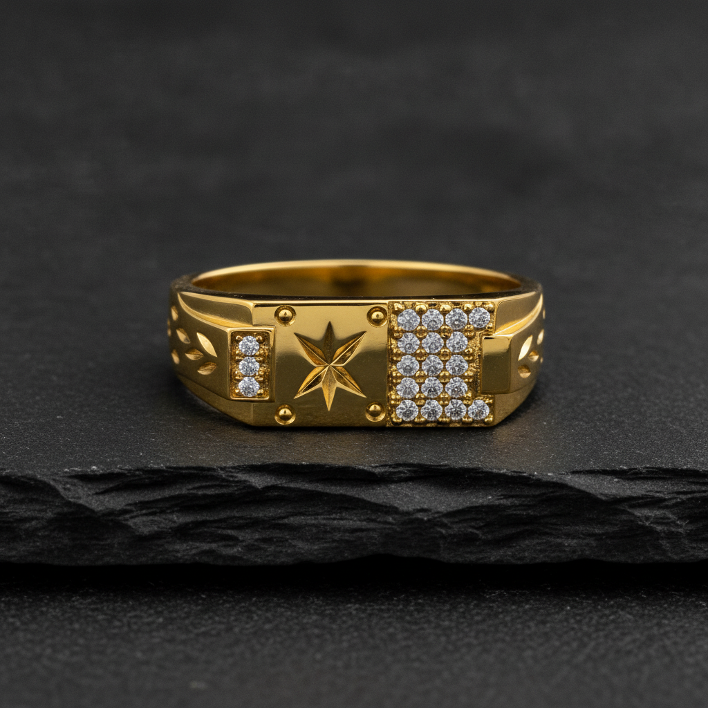 Imperial Star Crest Pavé Luxe Ring