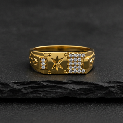 Imperial Star Crest Pavé Luxe Ring