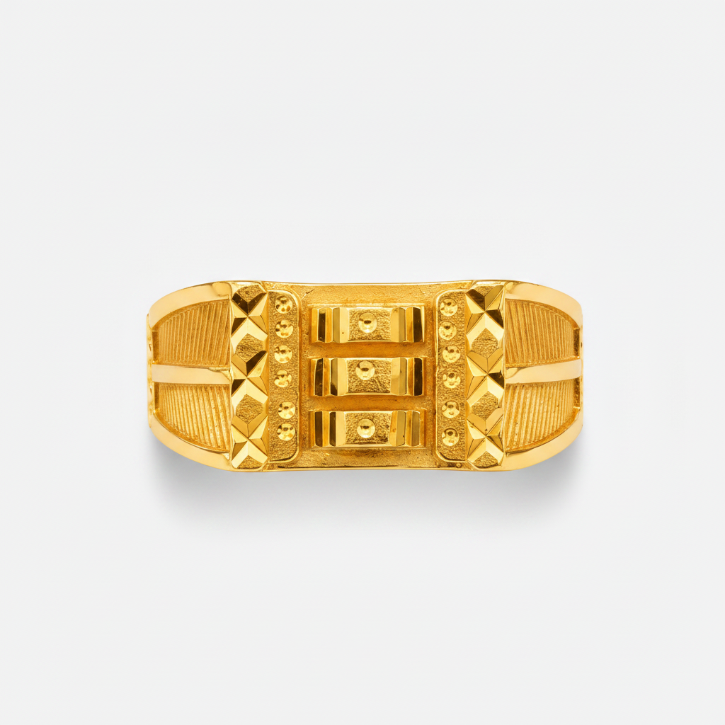 Royal Dynasty Armour Gold Ring for Men