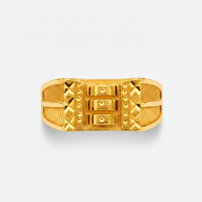 Royal Dynasty Armour Gold Ring for Men
