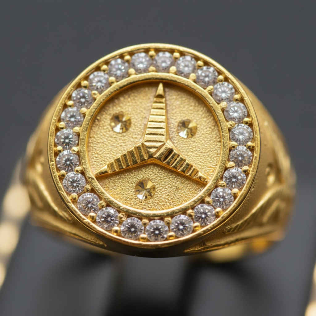 NuGold Imperial Star Emblem Ring