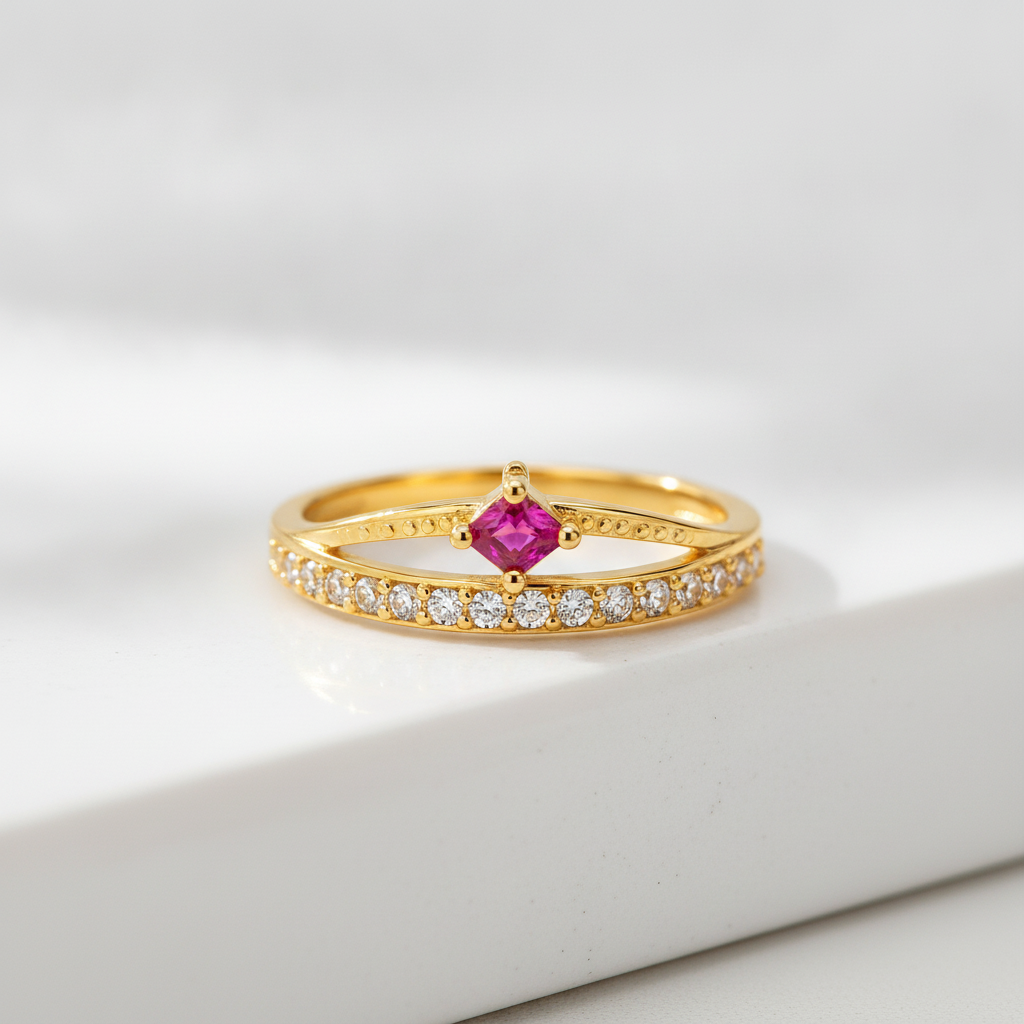 Imperial Ruby Brilliance Eternity Ring