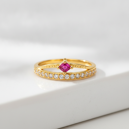 Imperial Ruby Brilliance Eternity Ring