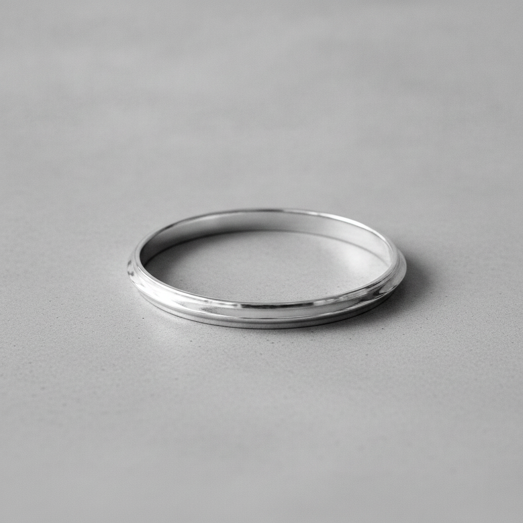 Classic 925 Sterling Silver Sleek Kada for Men & Women