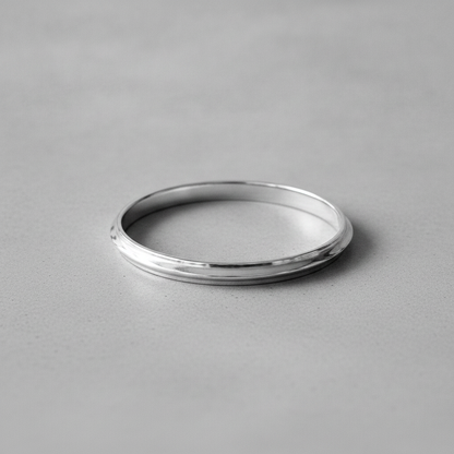 Classic 925 Sterling Silver Sleek Kada for Men & Women