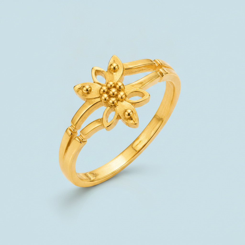 Regal Starbloom Petal Embrace Ring for Women