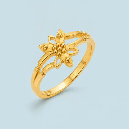 Regal Starbloom Petal Embrace Ring for Women
