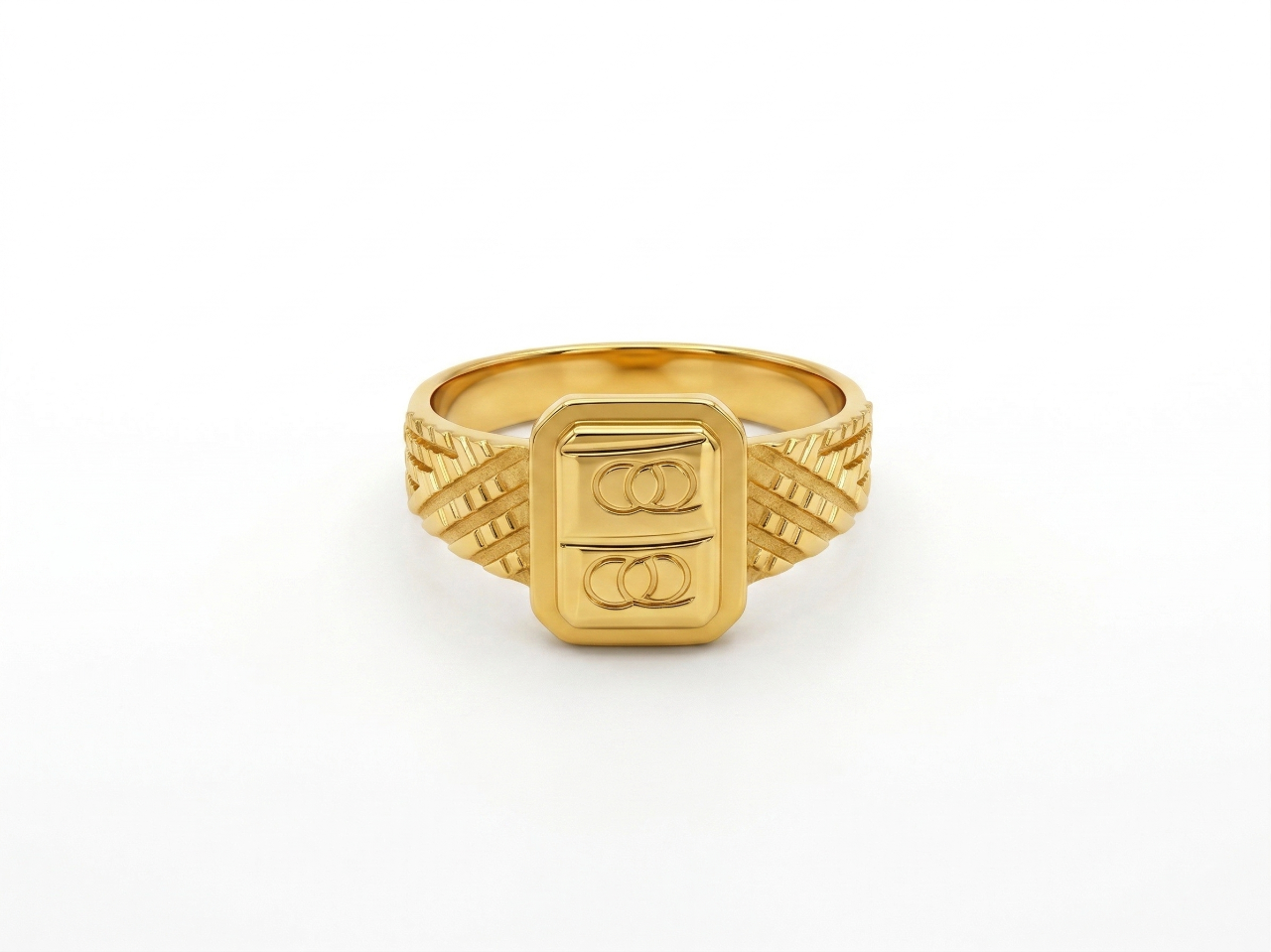 NuGold Regal Emblem Signet Ring