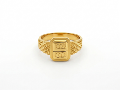 NuGold Regal Emblem Signet Ring