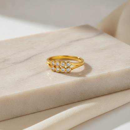 Celestial Curve Pavé Ring