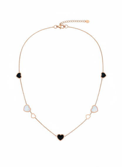 Elegant Rose Gold Heart Pendant Necklace for Women