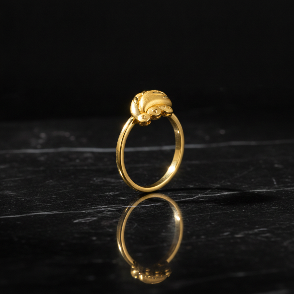 Regal Peacock Bloom Elegance Statement Ring for Women