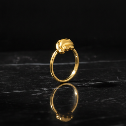 Regal Peacock Bloom Elegance Statement Ring for Women