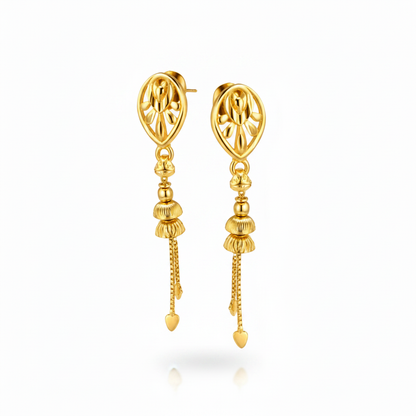NuGold Tassel Drop Earrings for Women