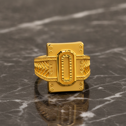 Regal Zero Crest Heritage Signet Ring For Men