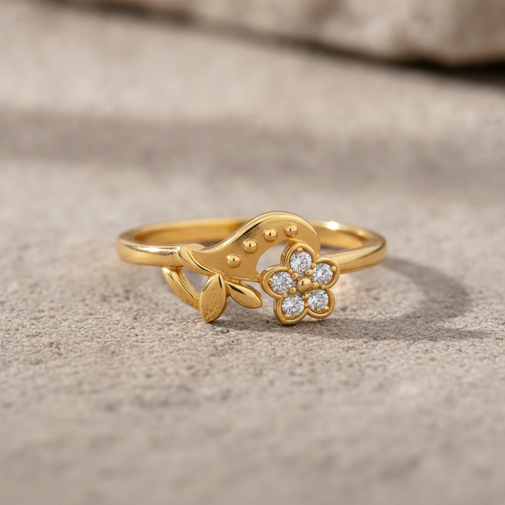 Royal Blossom Vine Grace Statement Ring