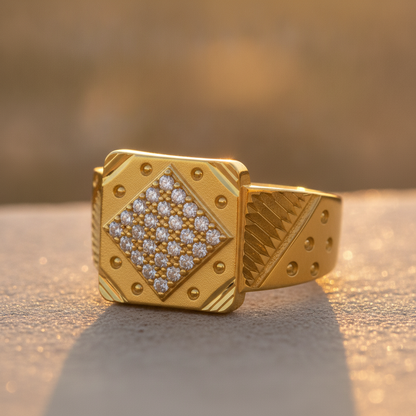 Premium Crystal CZ Designer Statement Ring