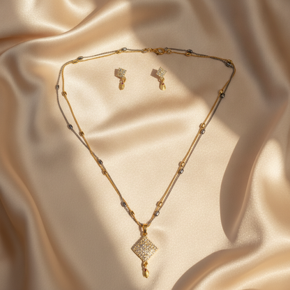 NUGOLD Luxe Radiance Dual-Tone Jewelry Set