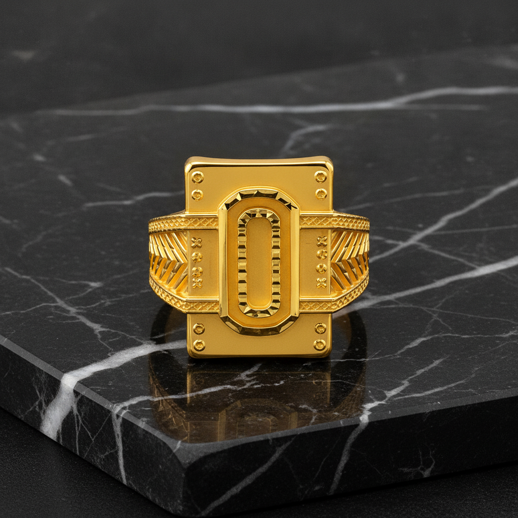 Regal Zero Crest Heritage Signet Ring For Men