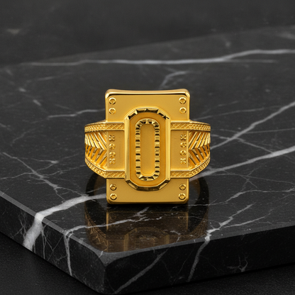Regal Zero Crest Heritage Signet Ring For Men