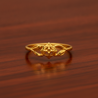Celestial Star Blossom Designer Ring