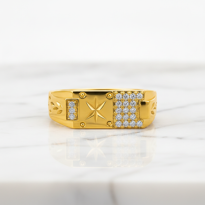 Imperial Star Crest Pavé Luxe Ring