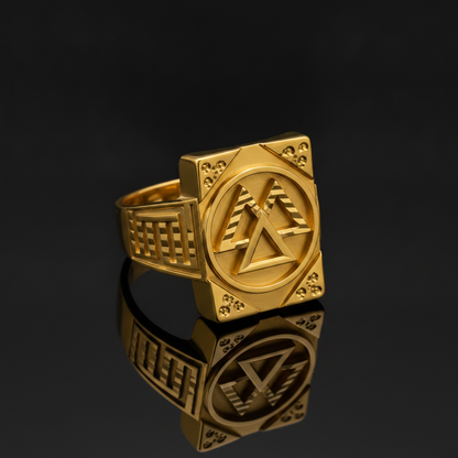 Royal Dynasty Triangle Signet Ring For Men