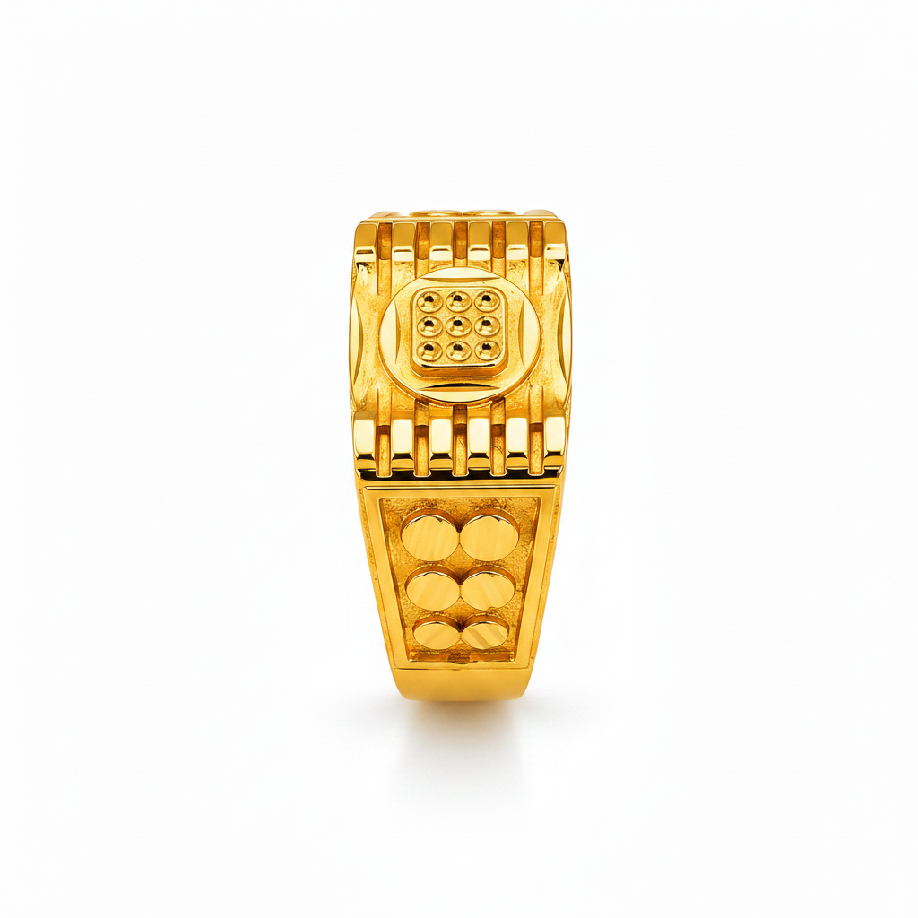 Royal Gridcrest Heritage Statement Ring for Men