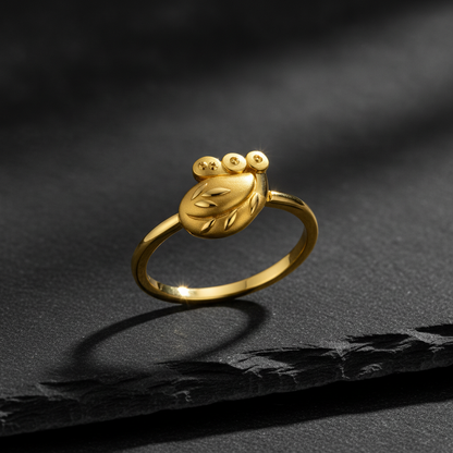 Regal Peacock Bloom Elegance Statement Ring for Women