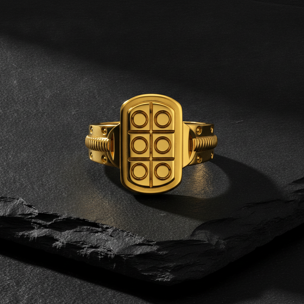 Royal Six Dot Crest Designer Ring