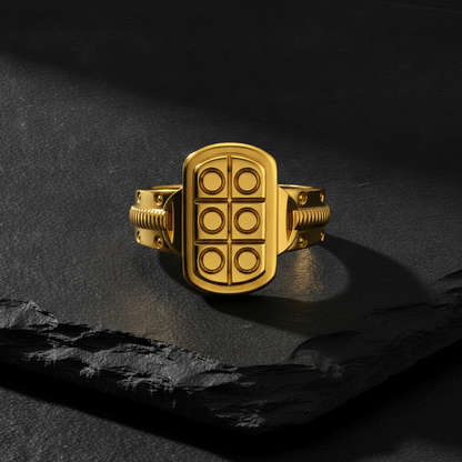 Royal Six Dot Crest Designer Ring