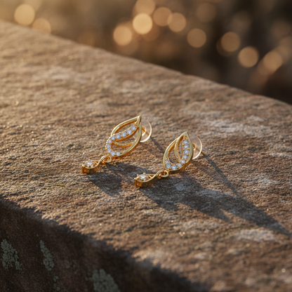 Radiant Marquise Silhouette Drop Earrings