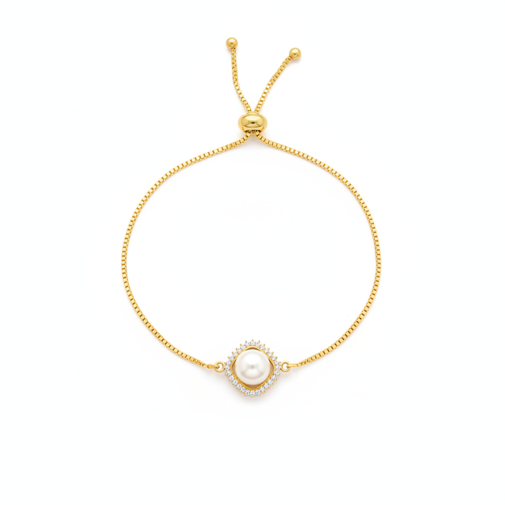 NuGold Gold Chain Bracelet for Women