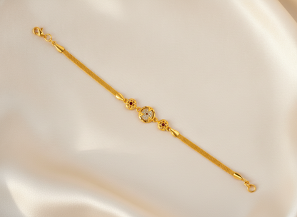 Premium Evil Eye CZ Chain Bracelet for Women & Girls