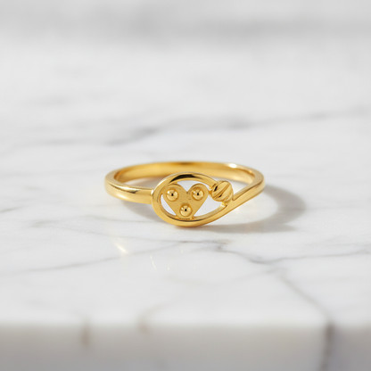 Eternal Heart Orbit Designer Statement Ring