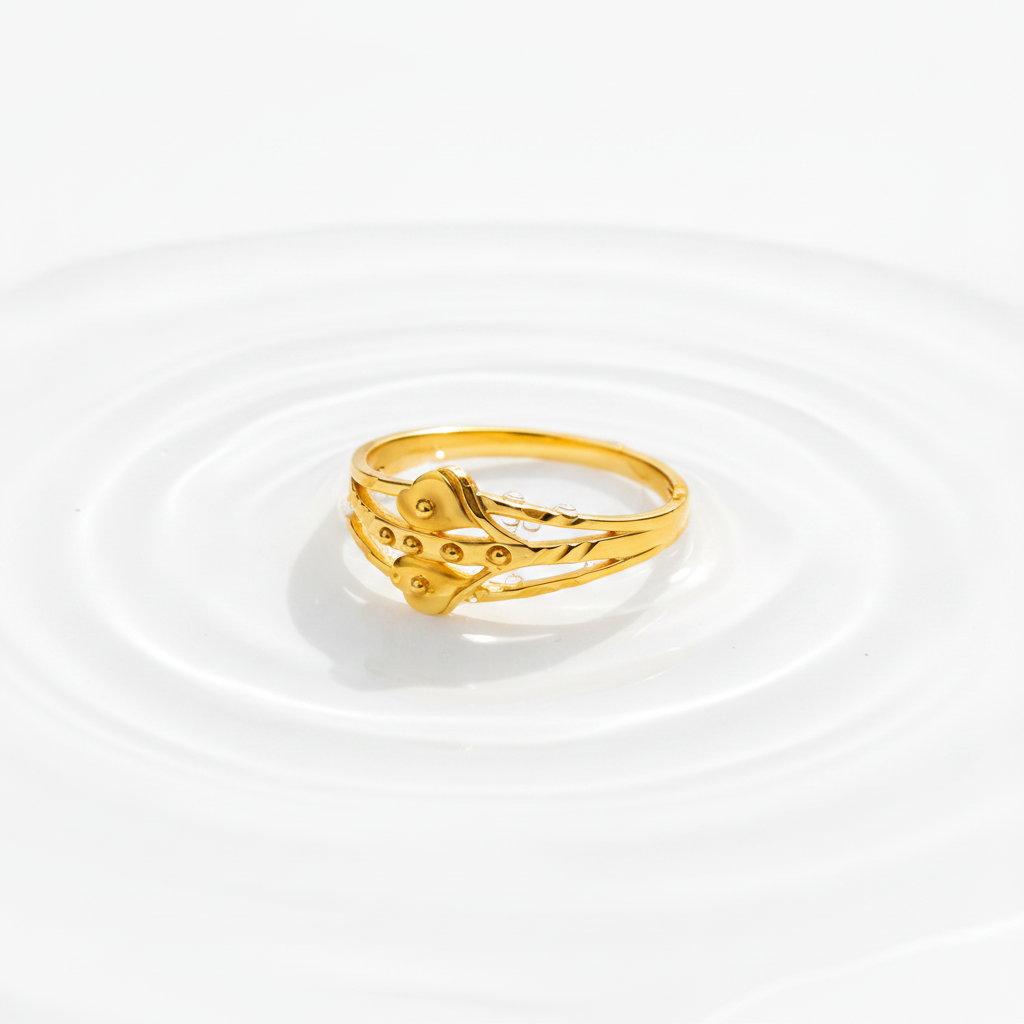 Love Knot Double Heart Ring For Women