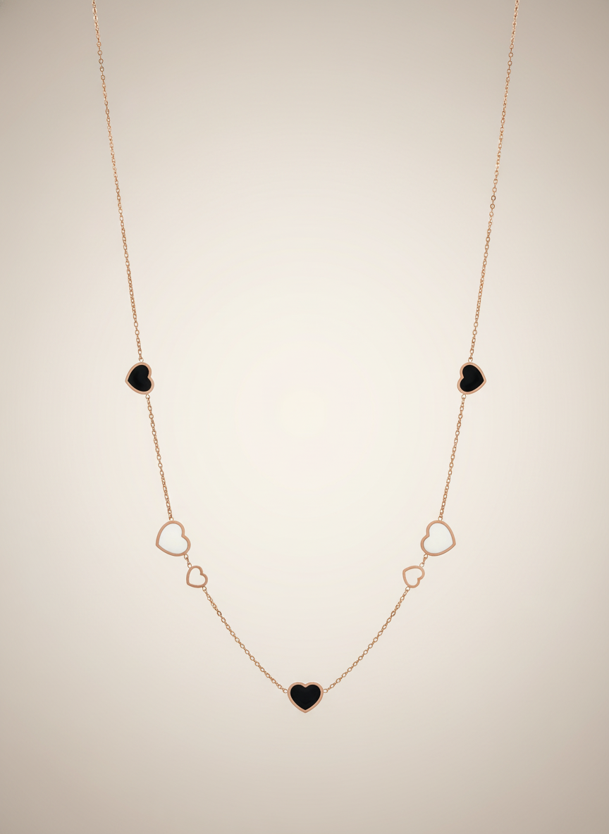 Elegant Rose Gold Heart Pendant Necklace for Women