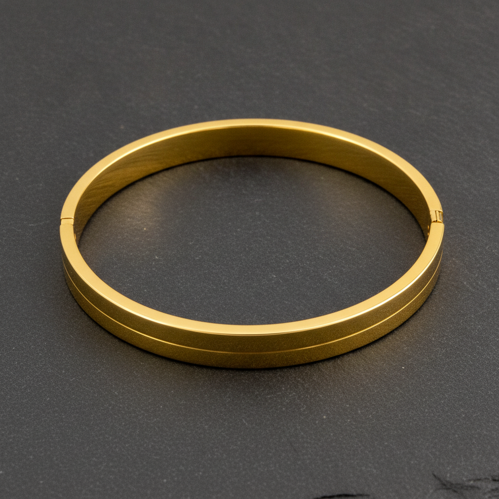 Luxury Minimalist Hinged Oval Kada Bracelet for Women