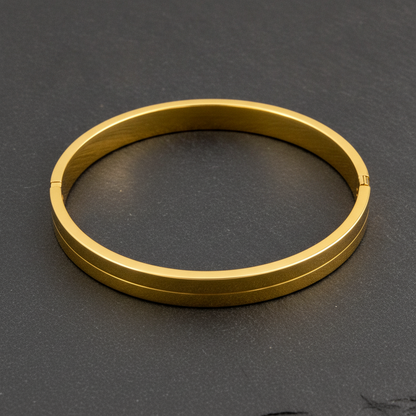 Luxury Minimalist Hinged Oval Kada Bracelet for Women
