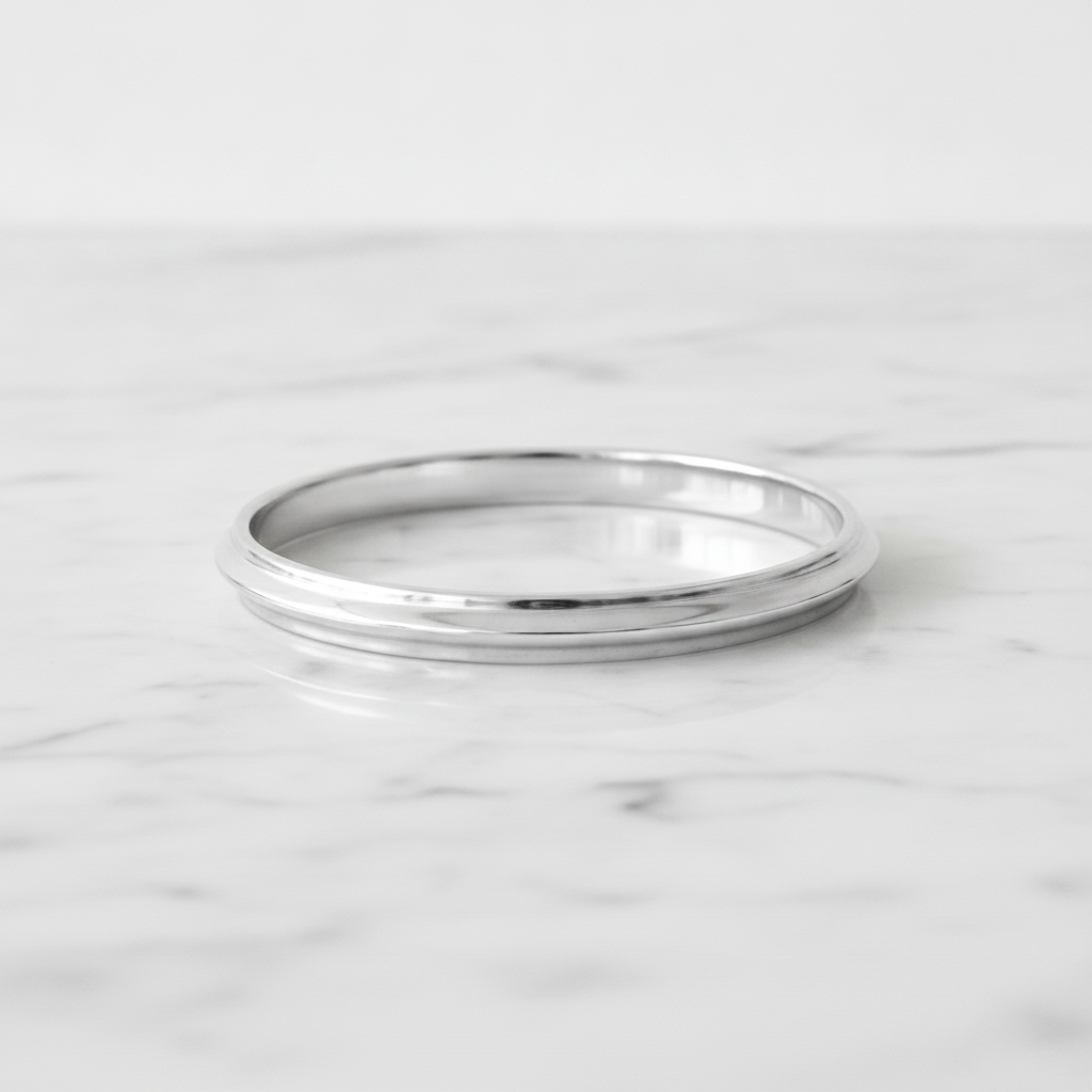 Classic 925 Sterling Silver Sleek Kada for Men & Women