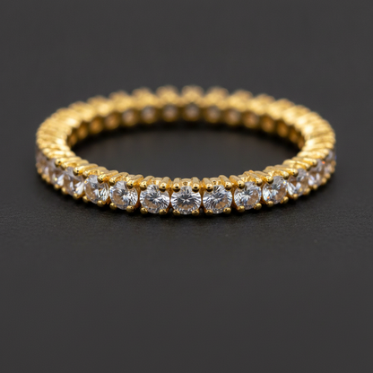 NUGOLD Full Eternity Cubic Zirconia Band Ring for Women