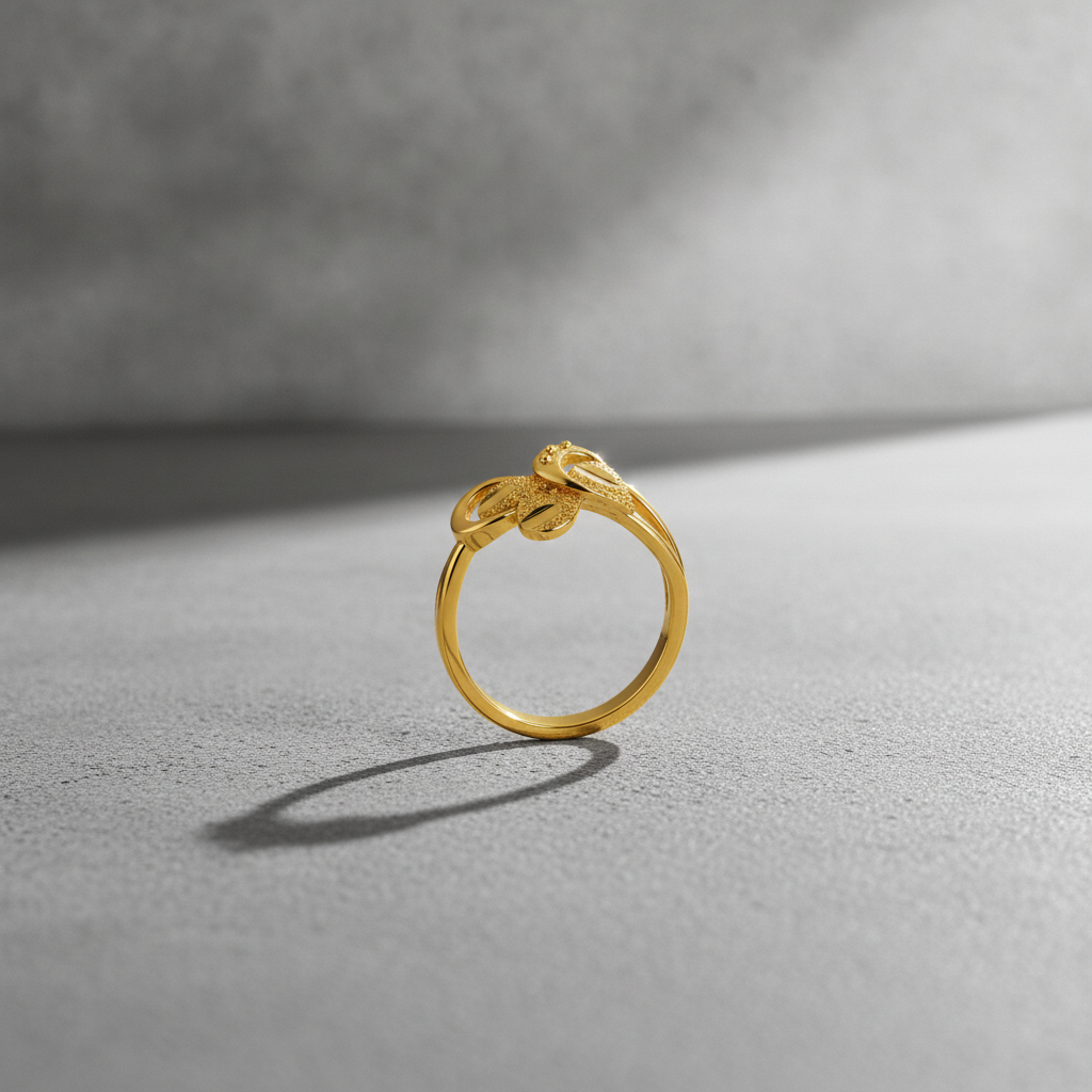 Regal Triple Petal Harmony Statement Ring