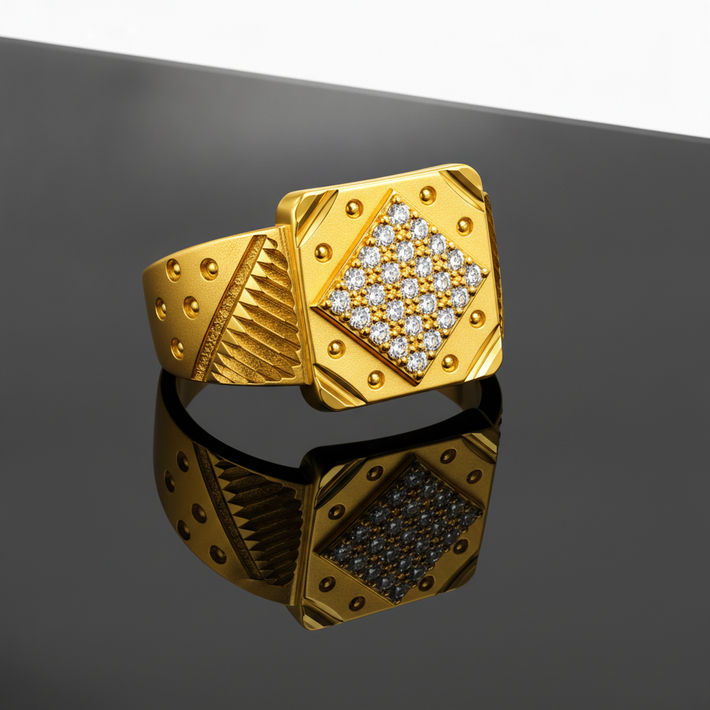 Premium Crystal CZ Designer Statement Ring