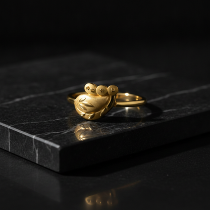Regal Peacock Bloom Elegance Statement Ring for Women